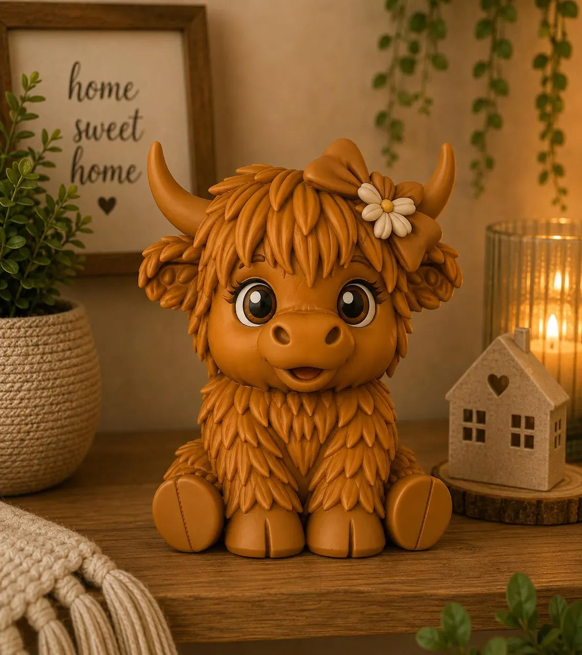 Highland Cows – 3D-printet Kawaii Sæt