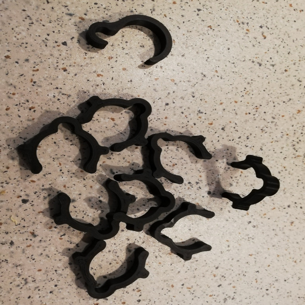 Kabelclips til Forteltstænger (25-30 mm) – 25 stk.