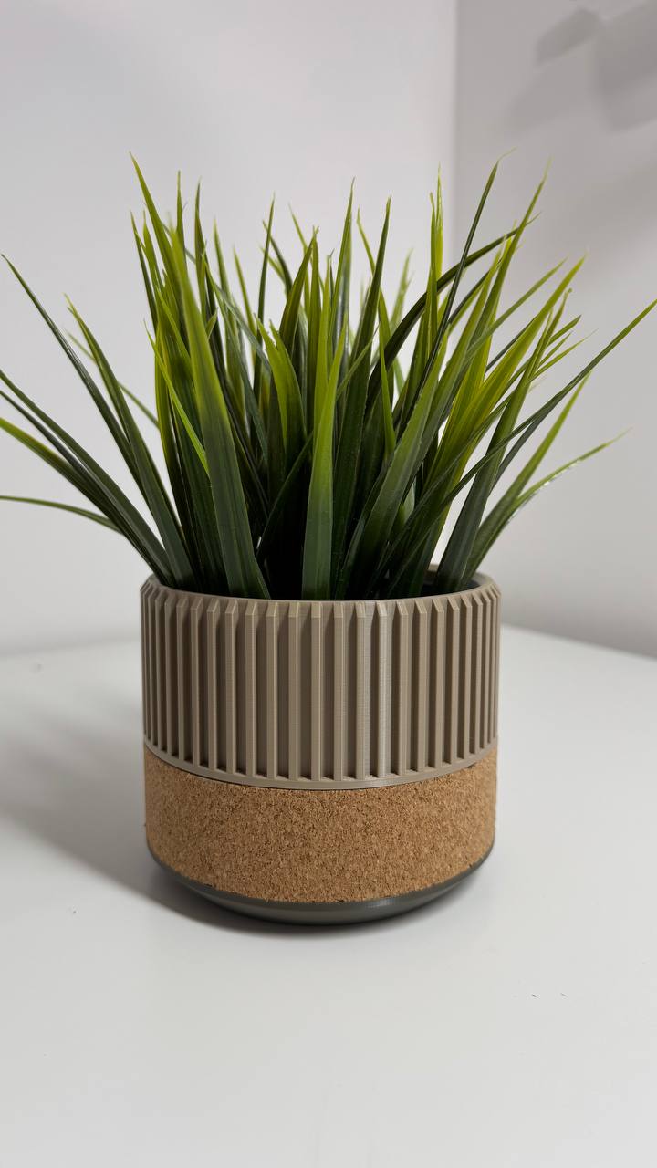 Modern Fusion Vase – Eksklusivt Design i 3D-print & Laserskåret Præcision