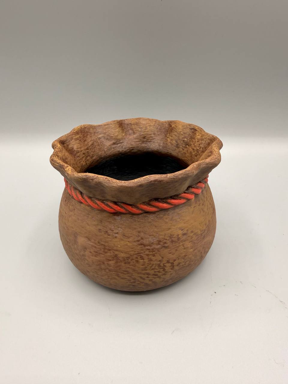 Rustik Bag Planter – hyggelig julekrukke med snor og motiv