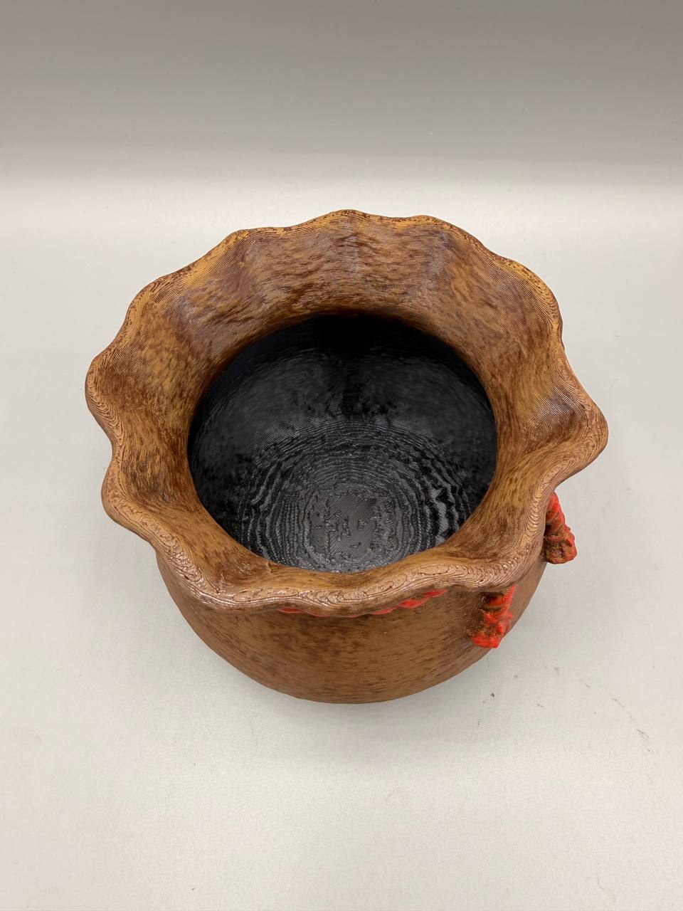 Rustik Bag Planter – hyggelig julekrukke med snor og motiv