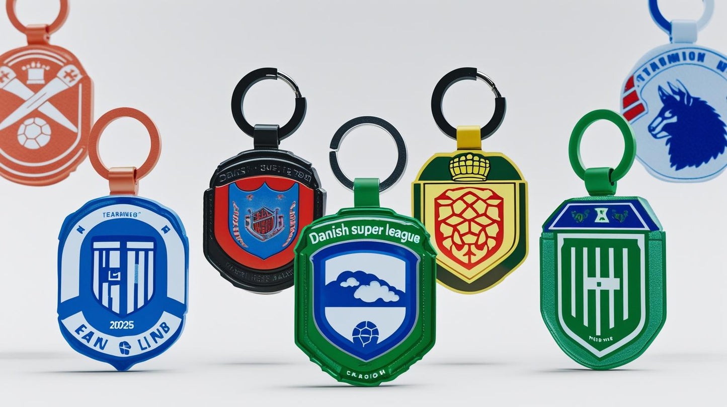 3D-printet Fan Nøglering – Superligaen Klubdesigns