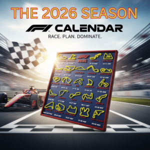 3D‑Printet F1 2026 Kalender – Formel 1 Teamfarver